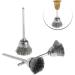 JOYKK 3Pieces Steel Wire Wheel Brush Head Abrasive Deburring Drilling Tools Bowl-shape - Silver - Buy Online on GoSupps.com
