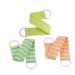 Healeved 3pcs Back Shower Towel Shower Loofah Bath Pouf Bath Shower Tool Loofah Sponge Pads Bath Wash Towel Loofah Sponge Exfoliator Bath Loofah Rubbing Towel Sponges Strip Scrubbing Brush