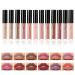 Mist Matte Nude Lipstick Set 12 Colors Waterproof Long Lasting Lip Gloss Non-Stick Cup Lipstick