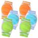 Acfun 3 Pairs Baby Knee Pads for Crawling - Adjustable Breathable Waterproof Safety Protector Anti-Slip Elastic Knee Elbow Pads Cushion Leg Warmers for Babies Toddlers Infants Boys Girls Kids