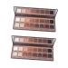 FOMIYES 2pcs 16 Earth Eyeshadow Palette 16 Colors Eyeshadow Palette Eye Shadow Pearlescent Combination 1 count (Pack of 1) Chocolatex2pcs