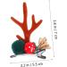 FRCOLOR 8 Pairs Christmas Hair Clips Antler Alligator Clips Antler Barrettes Deer Ear Headband Christmas Deer Costume Christmas Hair Pin Elk Deer Hair Clips Elk Antler Berry Abs Miss Girl - Buy Online on GoSupps.com