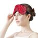 Red Paisley Sleep Mask for Women - Adjustable Eye Shades Cover with Elastic Strap for Comfortable Sleep - Buy Online on GoSupps.com