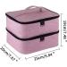 rongweiwang Stylish Appearance And Safe Nail Polish Storage Bag For 30 Grids 30 Grids Nail Polish Storage Bag Polyester Easy Storage pink - Buy Online on GoSupps.com