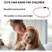 PLABBDPL Colour hair bands 6 Pieces Alice Band Girls Headbands Floral Fabric Headbands for Girls Headband for Kids Polka Dots Heart Covered Hairbands - Buy Online on GoSupps.com