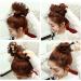 Tess Hair Part Dutt Blond Mix Hair Tie | Wavy Thick Hair Knot Updos | Shop Internationally - Buy Online on GoSupps.com