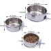 3 Pieces Bird Feeding Dish Cups Stainless Steel Parrot Feeding Cups Animal Cage Water Food Bowl Bird Cage Cups Holder with Clamp Holder for Bird Parrot Small Animal - Buy Online on GoSupps.com