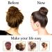 Hair Donut Bun Maker 2PCS - Large Ring Style Chignon Doughnut Shaper for Thick & Long Hair - 3.5 Inch Brown (Pack of 2) - Buy Online on GoSupps.com