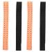 GUIJIALY 4 Pack Adjustable and Breathable Replacement Wristband Soft Strap for Heart Rate Monitor - (Black+Orange)