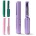 2024 Latest Hairdressing Comb Portable Mini Cordless Ceramic Hair Straightener Brush Rechargeable 4000mAh Battery Anion Technology 20s Fast Heating & Dual Voltage (1pcs Purple)