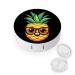 Cartoon Pineapple Contact Lens Travel Kit Portable Cute Contact Box with Mirror for Daily Outdoor