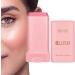 Moisturizing Makeup Blusher Stick Long-lasting Face Cream Blusher Solid Moisturizing Stick Blusher Balm | Cheeks Blusher Creamy Makeup Cheeks Blusher Beauty Blusher for Face Fanelod Pink - Buy Online on GoSupps.com
