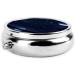 Serene Blue Night View Round Pill Box | 3 Compartment Portable Organizer for Travel - Buy Online on GoSupps.com