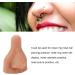3D Flexible Silicone Nose Model Flexible Fake Nose Practice Model for Piercing Practice Jewelry Display (Dark Skin Color) - Buy Online on GoSupps.com
