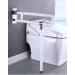 Bathroom Grab Bar Safety Support Rail Foldable Grab Bars For Bathroom Safety Flip Up Bathroom Grab Bar With Grip Toilet Rail With A