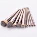 Champagne Gold Makeup Brush Set - 10 Premium Brushes for Flawless Application | International Shipping Available - Buy Online on GoSupps.com