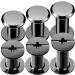 115 Sets Gun Black Metal Accessories Nail Rivet Chicago Button Assembly Assorted Kit for DIY Leather Decor - Binding Screw Included - Buy Online on GoSupps.com