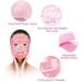 LotFancy Gel Beads Face Mask - Hot Cold Therapy for Full Face, Reduce Migraines, Headache, Stress, Puffy Eyes & Dark Circles - Adjustable Strap, Soft Fabric - Reusable Pink - Buy Online on GoSupps.com