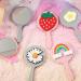 Heallily Portable Rainbow Handheld Makeup Mirror - Cute & Colorful Vanity Mirror for Girls & Women - Travel-Friendly Gift - Buy Online on GoSupps.com