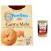 Italian Gourmet E.R. Mulino Bianco Cuor di Mela Lot de 12 biscuits 100 % pommes italiennes 300 g + pulp 400 g