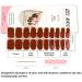 Foyute Semi Cured Gel Nail Strips 20 Pcs Soft Self-Adhesive Gel Nail Polish Wraps Sticker for Salon-Quality Manicure Set Long Lasting Easy to Apply & Remove Nail File & Wooden Stick (Burgundy A) - Buy Online on GoSupps.com
