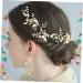 DOITOOL Combs Tiara Bride Comb Flower Girl Hair Accessory Headwear for Women Hair Accessories for Women Hair Comb for Bride Pearl Hair Comb Pearl Comb Headgear Leaves European Style - Buy Online on GoSupps.com