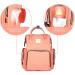 Shanrya Waterproof Multifunction Mummy Backpack - Large Capacity Outdoor Wrapping Bag with 2 Hanging Straps - Pink & Orange - Buy Online on GoSupps.com