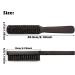Hard Bristle Bartbrush - Professional Wooden Handle Beard & Hair Brush for Men - Dark Brown - Buy Online on GoSupps.com