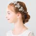 IYOU Crystal Girl Headband Butterfly Silver Headpiece Rhinestone Costume Birthday Communion Hair Piece Accessories for Flower Girls - Buy Online on GoSupps.com