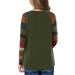 Teen Girls Green Striped T-Shirt | Long Sleeve Casual Sweatshirt | Fall Blouse 10-11 Years - Buy Online on GoSupps.com
