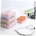 Hohopeti 3pcs Egg Tray Egg Storage Unit Egg Holder Refrigerator Containers White Egg Plate Egg Case re-usable White 25*15.5*7.2cm - Buy Online on GoSupps.com