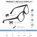 konqkin 3-Pack-Blue-Light-Blocking-Glasses-Women & Men Computer Gaming Glasses Computer Screen Filter Glasses Anti Headache Eye Strain Glasses Lightweight Eyeglasses for TV Phone 1-black+transparent+leopard - Buy Online on GoSupps.com