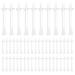 Whaline 100pcs Nose Wax Applicator Sticks Dual End Nose & Facial Wax Spatulas Waxing Applicator Sticks for Nostril Nasal Cleaning Eyebrow Facial Hair Removal