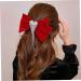 Angoily Tassel Hair Clip Girl Hair Accessories Velvet Hair Bow Girl Bows for Hair Clips for Women Hair Bow Clip Bowknot Barrette Silky Hair Clip Red Pearlescent Alloy Miss Set - Buy Online on GoSupps.com