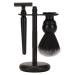 Premium Wooden Beard & Shaving Brush Set for Men | Professional Quality with Rack - Brrnoo - Buy Online on GoSupps.com