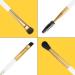 Duo Eyebrow Brush Set - Docolor Professional Eye Makeup Tool | Eyeshadow & Spoolie Brush | 2pcs White Gold - Buy Online on GoSupps.com