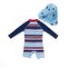 BONVERANO Baby Boys Swimsuit UPF 50+ Sun Protection Blue 3-6 Months - Buy Online on GoSupps.com