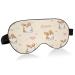 xigua Cute Corgi Sleeping Eyes Mask with Adjustable Strap Breathable Blackout Comfortable Sleeping Eye Mask for Men&Women96