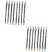 OHPHCALL 16 Pcs Pencil Sharpener Eyebrow Pencil Eye Brow Pencils for Women Makeup Pencils Black 1 count (Pack of 1) Blackx2pcs