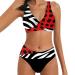 Genetic women two-part bikini set with adjustable BH Push-up back triangle bustle swimming trunks with a low pattern push up bikini ladies set triangle esprit orange xxl
