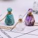YGLINE Natural Gemstones Perfume Bottle Pendant Long Necklace - Unique International Shipping - Buy Online on GoSupps.com