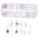 Healeeved 1 set accessories for glasses screws glasses repair glasses repair set glasses rubber-nose pads glass tips for joints anti-nose pads hole glass