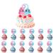 iNINGER Gender Reveal Cupcake Toppers Question Mark Cupcake Picks Boy or Girl Baby Shower Cake Topper Decorations for Kids Birthday Party Cake Decorations Supplies Cupcake Toppers-5