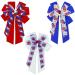 Flag Clips Patriotic Hairwear July 4th Hair Accessories Cheerleader Hairpin Hair Bows for Girls Women (3C)