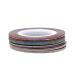 lmoikesz 14pcs Fashionable And Unique Nail Art Striping Tapes Easy To Apply For Trendy Nails Paper Multicolored Good Gifts Random Color 1MM
