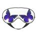 Sleep Mask Eye for Women Men Reusable Soft Blackout Eye Masks Covers for Night Better Sleep Travel Camping Road Trip Essentials Gifts for Him Her - Purple Butterfly