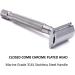 Parker 64S Stainless Steel Handle Double Edge Safety Razor | 5 Premium Blades | International Shipping Available - Buy Online on GoSupps.com