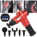 Brrnoo Massage Gun - Deep Muscle Fascia Device with 20 Adjustable Settings & 6 Heads for Sports & Gymnastics | International Shipping - Buy Online on GoSupps.com