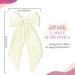 ZhongShuang Cream Colour Hair Bow Cream Colour White Big Hair Bows for Women Solid Color Bow Hair Clips with Long Ribbon French Barrette Clip Soft Satin Silky Hair Bows Cute Gifts for Women Girls - Buy Online on GoSupps.com