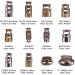 PH PandaHall 24pcs 12 Styles Alloy Toggle Stoppers Single/Double Hole Spring Loaded Stop Sliding Cord Fastener Locks Buttons for Backpacks Shoelace Replacement Antique Bronze Gunmetal 12 Styles Antique Bronze/Gunmetal - Buy Online on GoSupps.com
